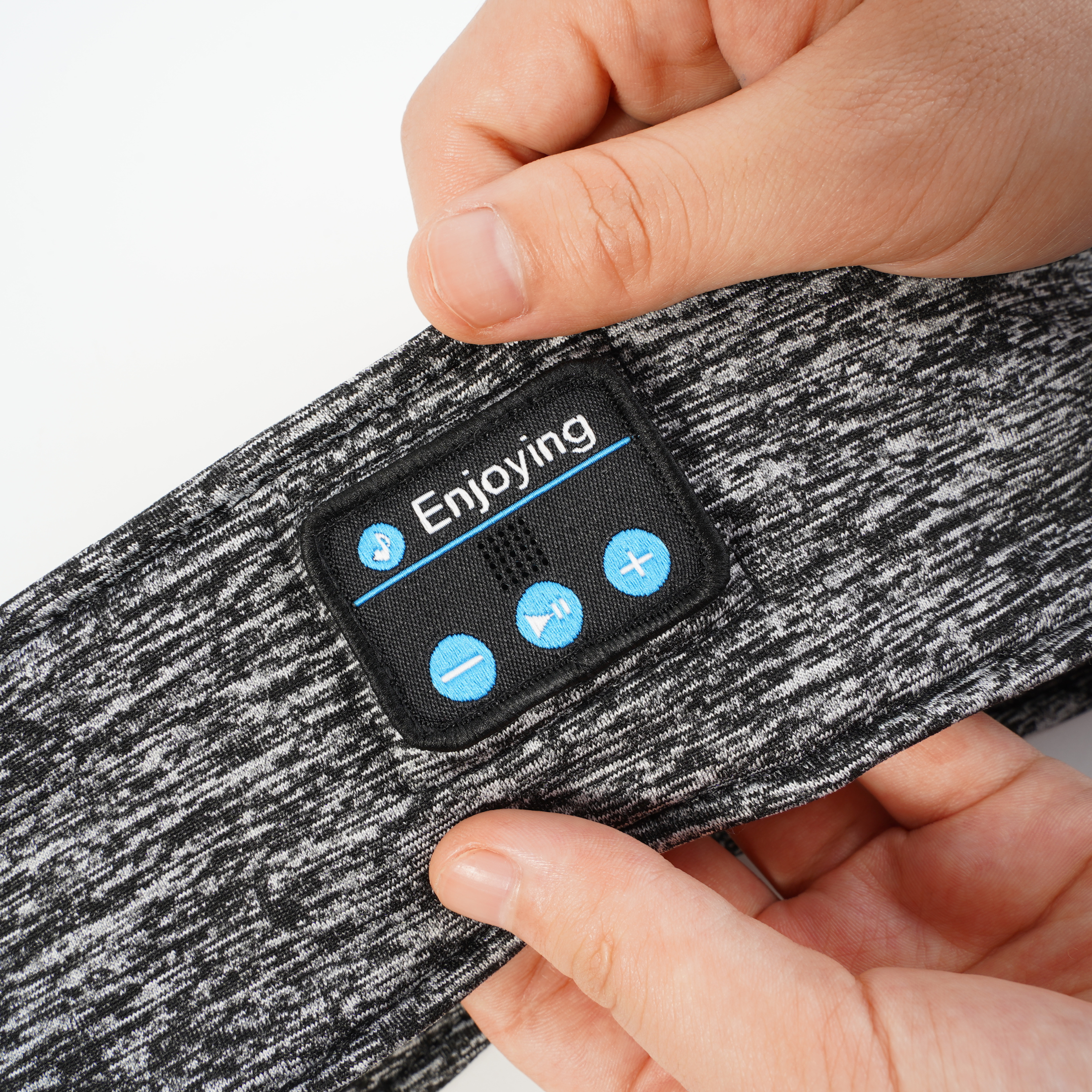 Lysro™ Søvn-Pandebånd med Bluetooth – Grå