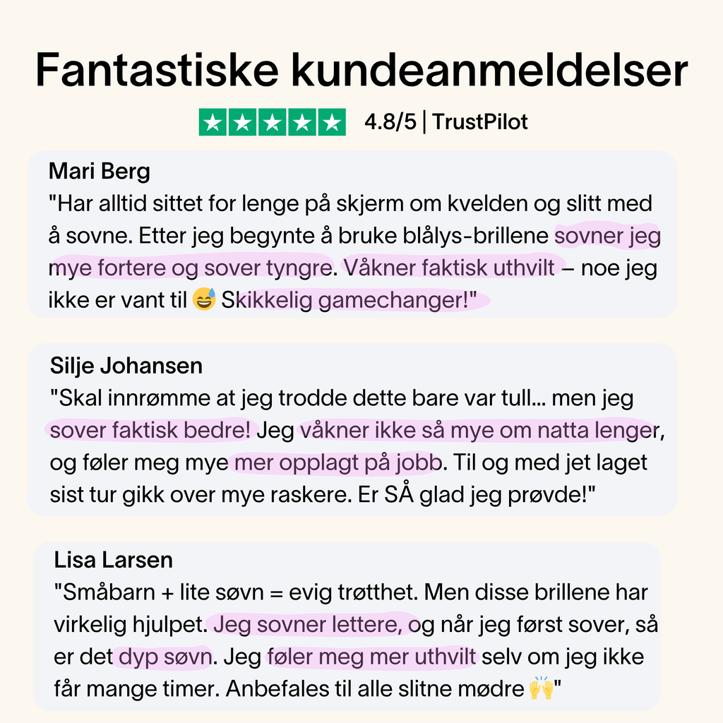 Lysro™ Blålysbriller for bedre søvn – rund orange