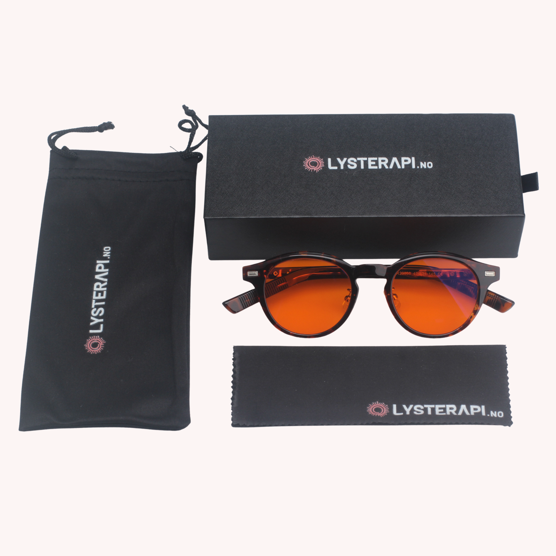Lysro™ Blålysbriller for bedre søvn – rund orange