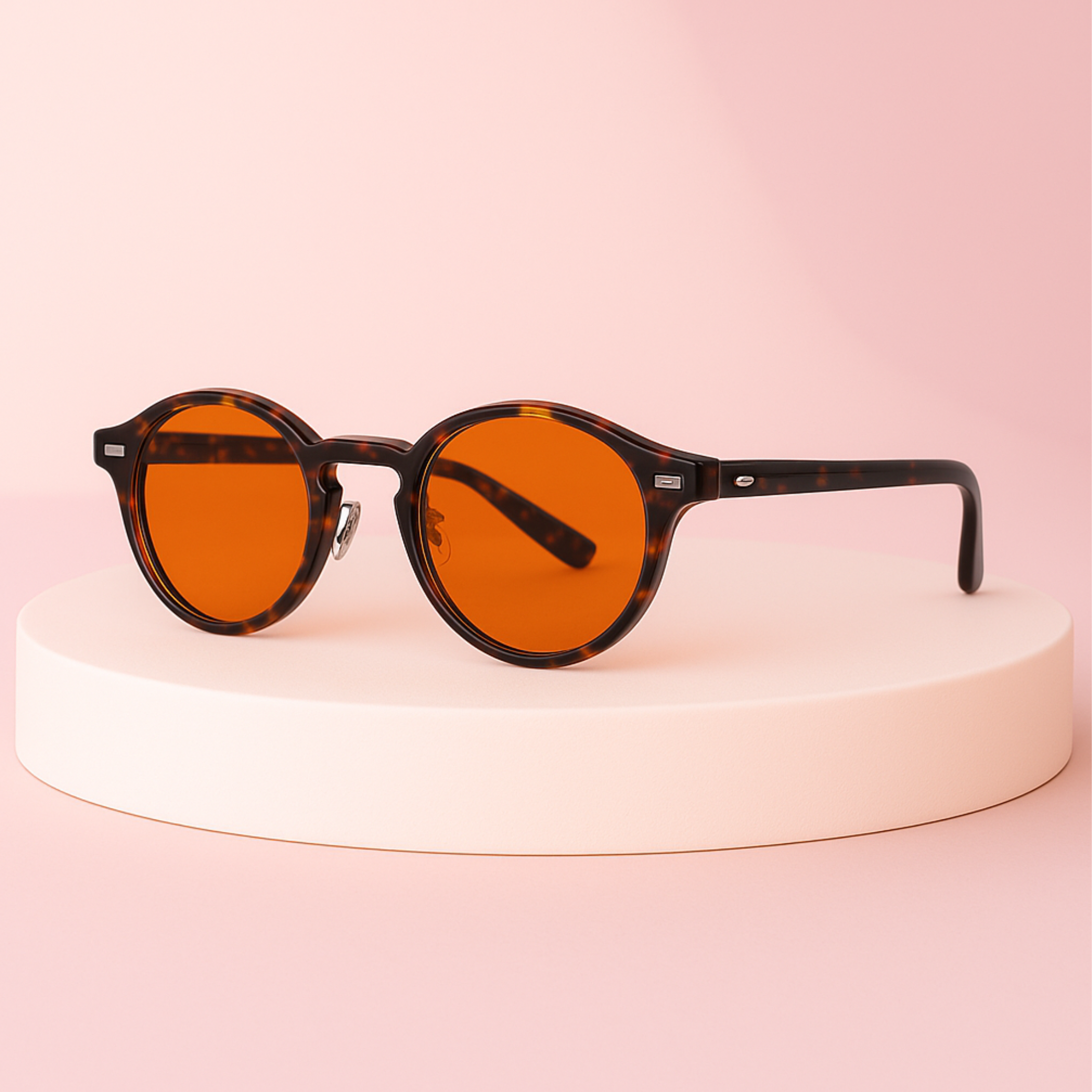 Lysro™ Blålysbriller for bedre søvn – rund orange