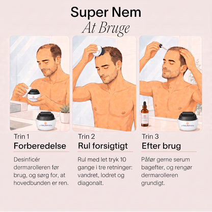 Dermaroller til hårvækst – 0,5 mm