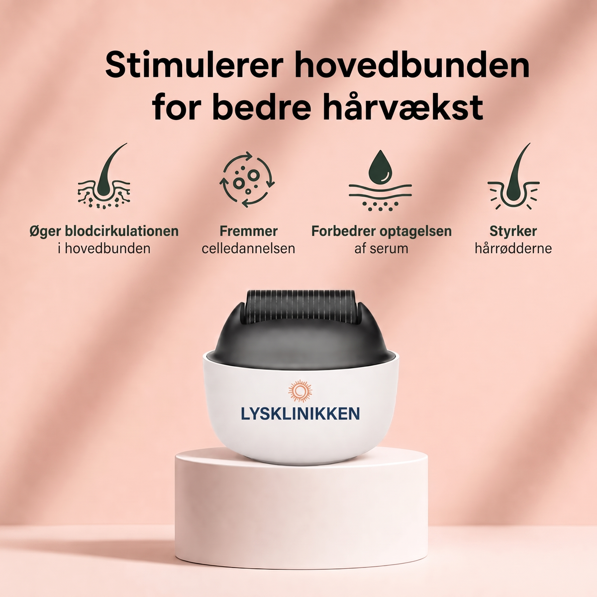 Dermaroller til hårvækst – 0,5 mm