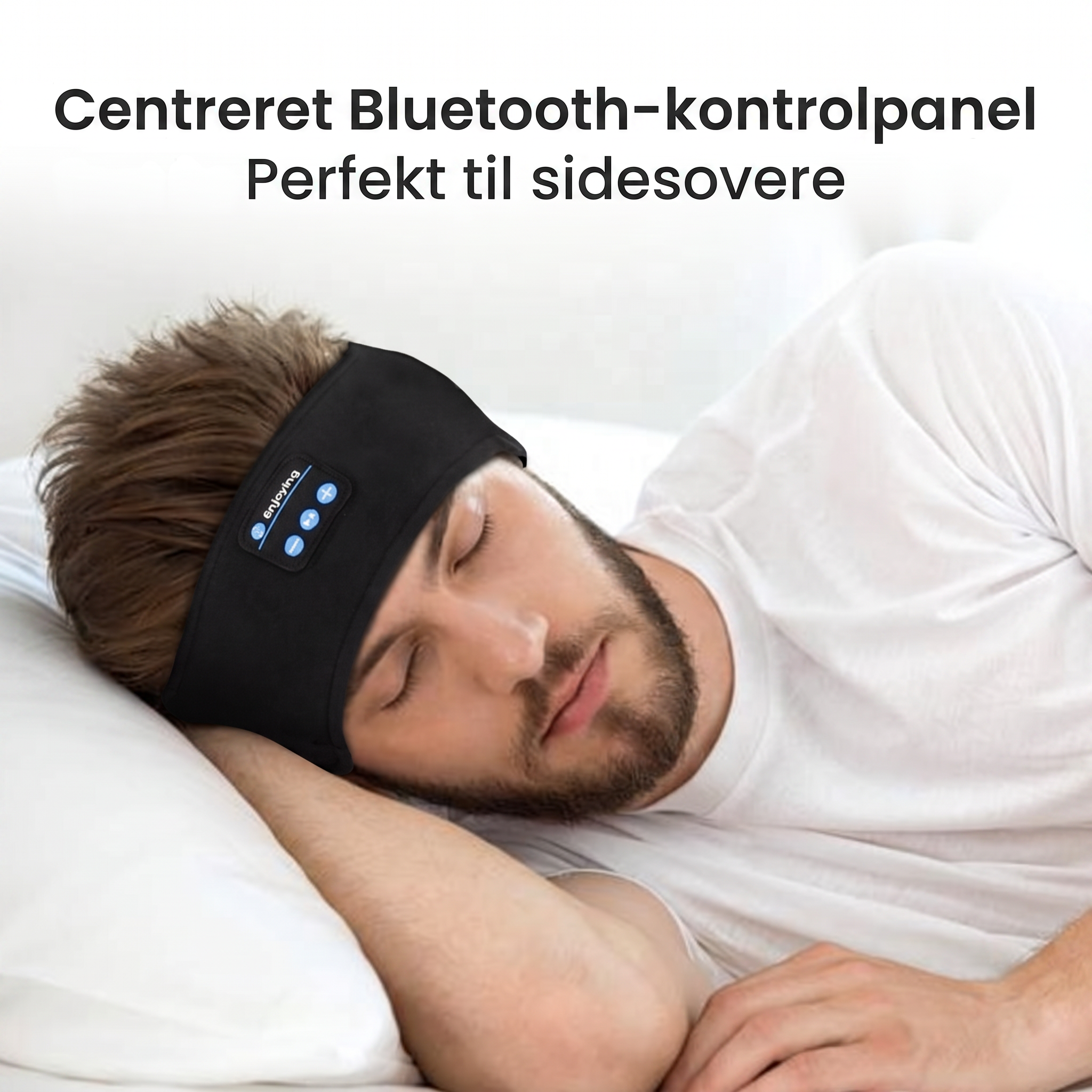 Lysro™ Søvn-Pandebånd med Bluetooth – Sort