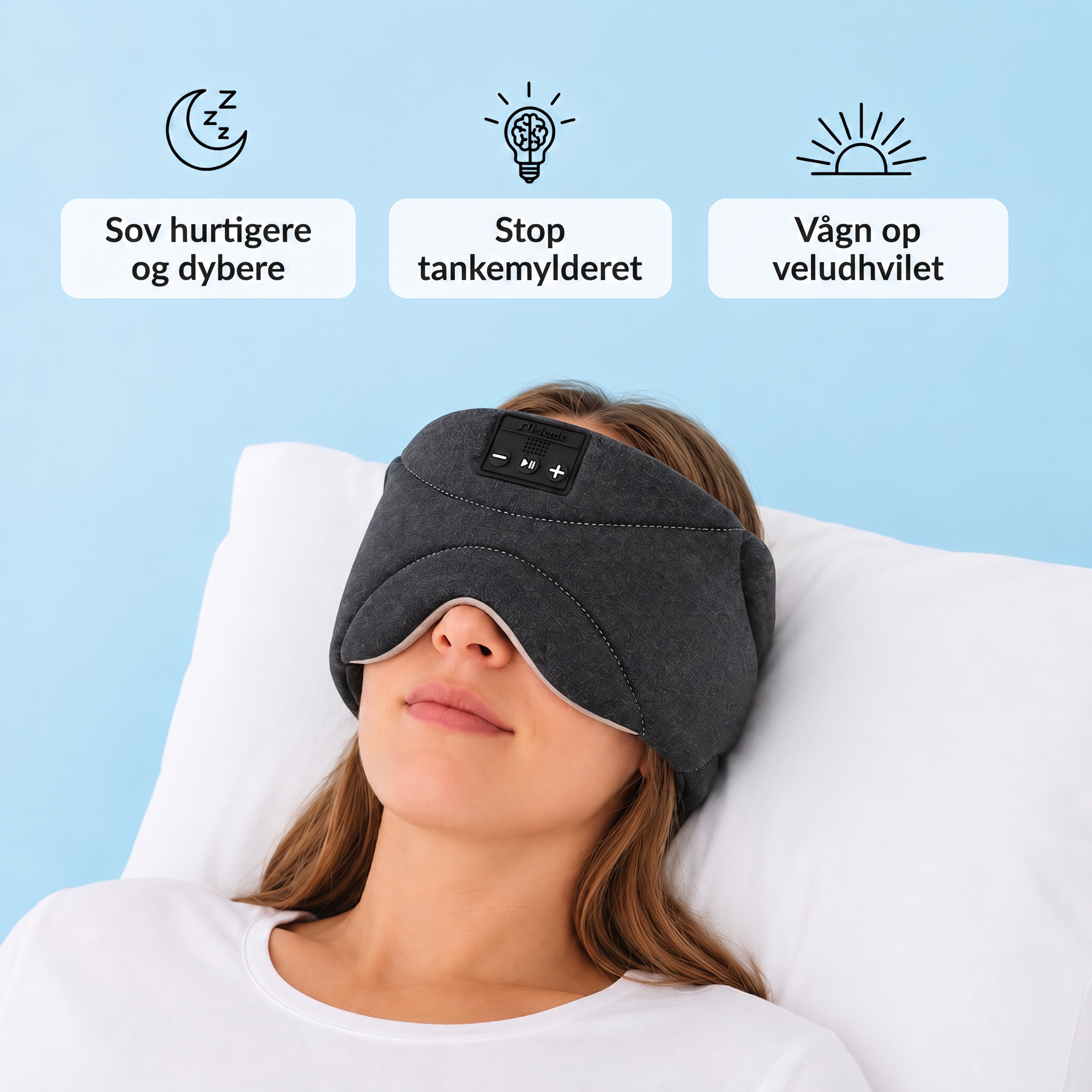 Lysro™ Sovemaske med Bluetooth